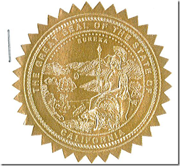 DERECHO MERCANTIL El gran sello del Estado de California