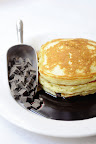 Classic Chocolate Chunk Pancakes with Chocolate Sauce