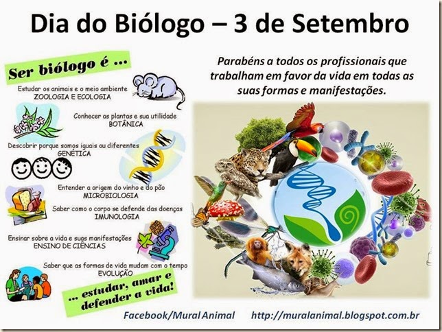 Dia do Biólogo – 3 de Setembro Dia do Biólogo – 3 de Setembro