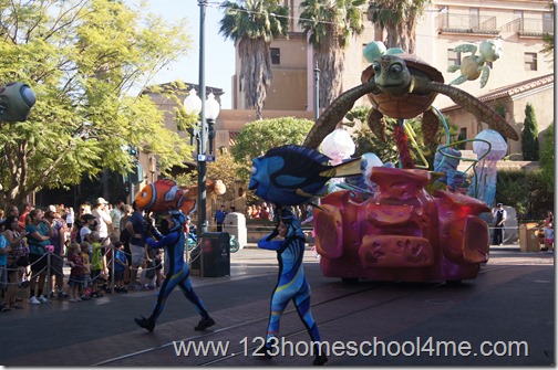 Pizar pals Parade in California Pizar pals Parade in California