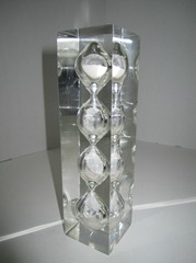 Acrylic/Lucite hourglass egg timer