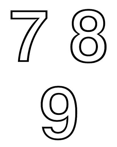 Moldes de los numeros para imprimir y recortar - Imagui