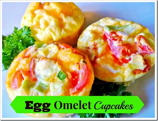egg omelet cupcakes