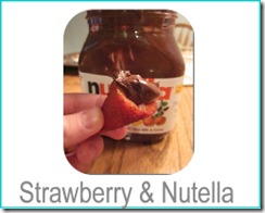 strawberry and nutella