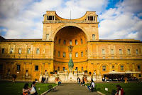 Square and entrance to Vatican Museum