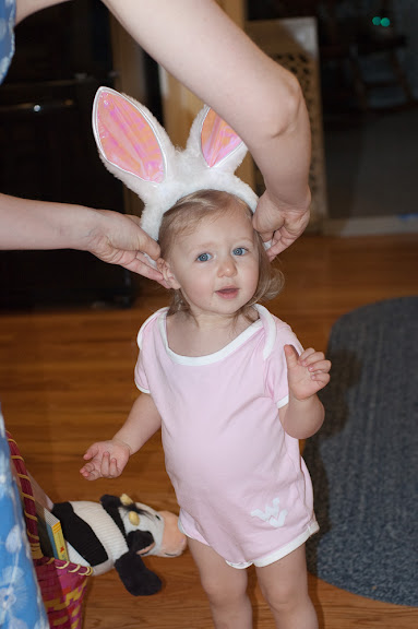 Sam got some buddy ears for Easter