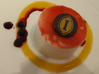 The fancy-pants dessert served during our six-course lunch.