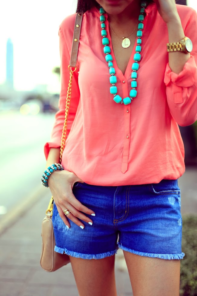 Coral and Mint