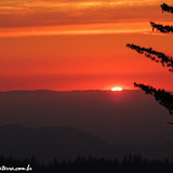 Pôr-do-dol em ... Sunset Point -  Sequoia e Kings Canyon NP, California. EUA