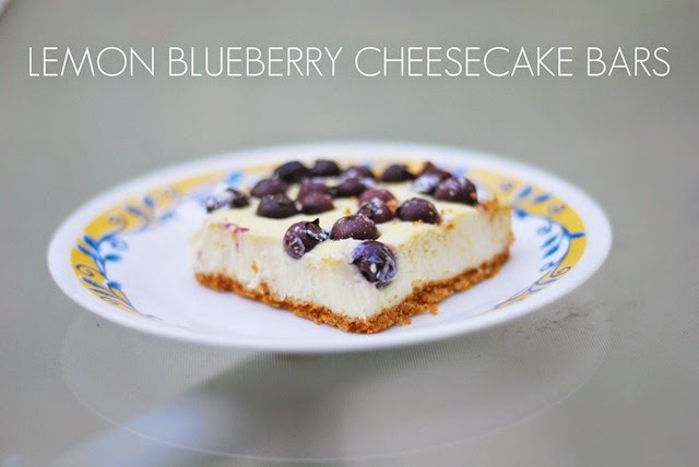 lemon blueberry cheesecake bars