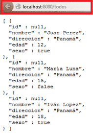 Json spring Json spring