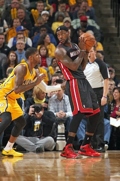 James Goes Deep Into His LeBron 10 PE Rotation in a Loss to Indiana