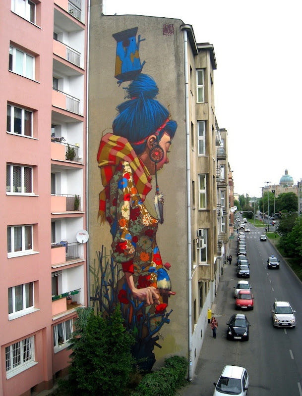 போலந்து நாட்டு வீதிச் சுவர் ஓவியங்களின் புகைப்படங்கள் Lodz-street-art-1%25255B2%25255D