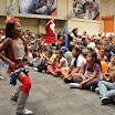 Una pequeña bailarina animó los concursos de los chicos