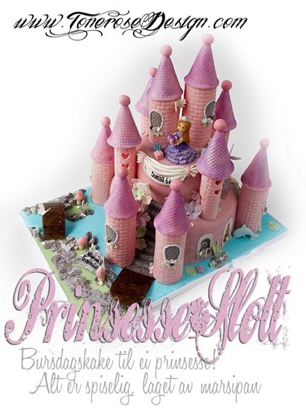 IMG_4602 prinsesseslott bursdagskake jente