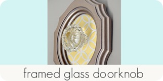 framed glass doorknob