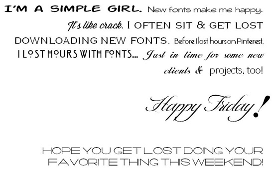 new fonts