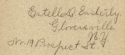 Estella Easterly Gloversville NY Craig back Estella Easterly Gloversville NY Craig back