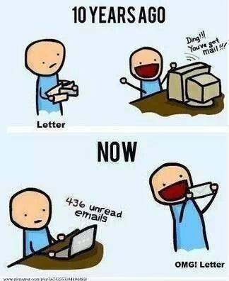 email/letters cartoon
