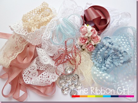 ribbon girl pink and blue prize