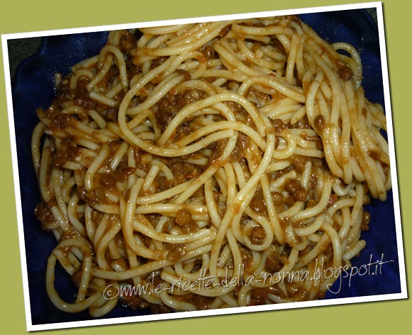 Spaghetti con sugo di lenticchie (5)