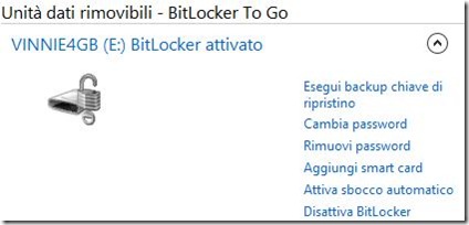 Gestione BitLocker Windows Gestione BitLocker Windows
