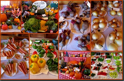 fair veggies collage