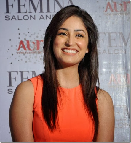 Yami Gautam New Pictures in Light Red Dress
