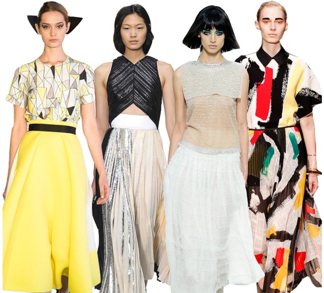Tea length skirts fashion trends for spring 2014 Tea length skirts fashion trends for spring 2014