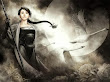 Warrior Girl And Swans