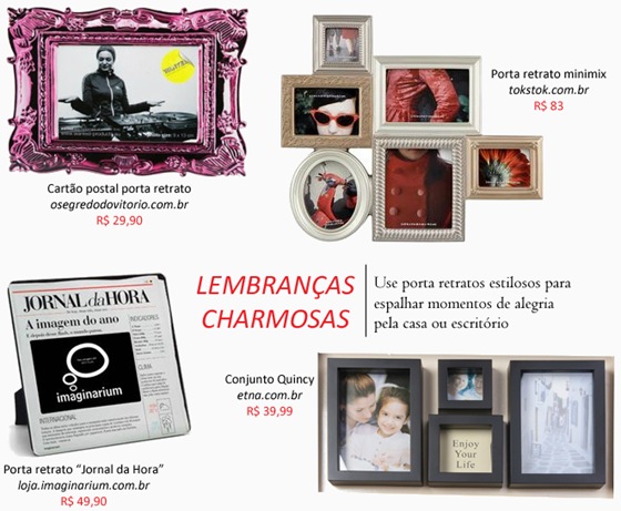 Porta retrato para fotos de vários tamanhos. Decoração criativa nos ambientes.