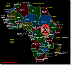 African war zone map