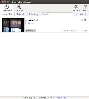 Compartir en la red con Minus.com en Ubuntu