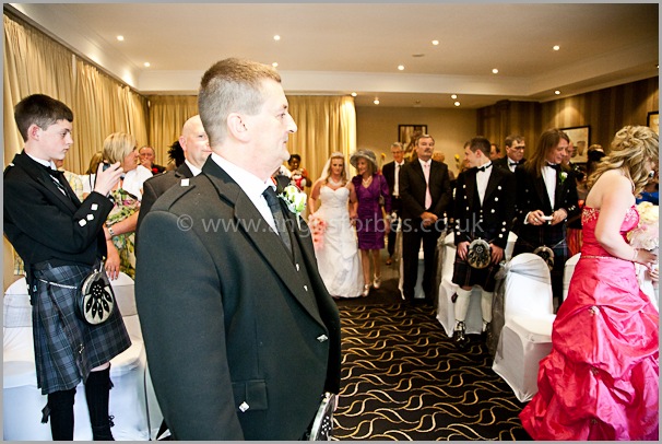 groom wedding photography at the cults hotel aberdeen