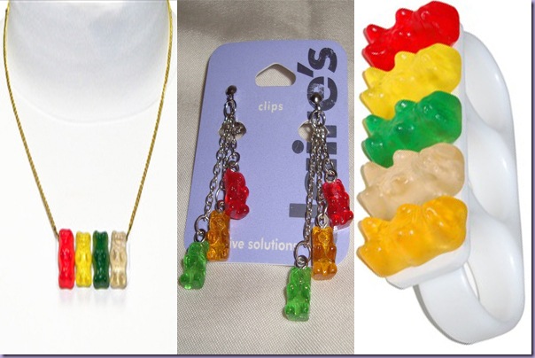 Corrente-Brincos-Anel-Gummy-Bear- Corrente-Brincos-Anel-Gummy-Bear-