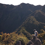 The guide admires the view from the ridges of Moncong Lompobatang (Heinz von Holzen, July 2011)