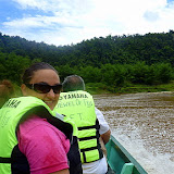 Heading Upstream In The River Canoe - Suva, Fiji