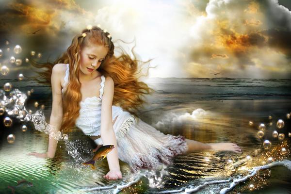 Little Girl On Seaside, Magic Beauties 3