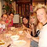 dinner with heather, phillip, max & jasmine in chinatown, yokohama in Yokohama, Kanagawa, Japan