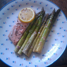 Baked Asparagus With Lemon Dressing