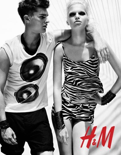 Paolo Anchisi and Daphne Groeneveld for H&M Season of Sun 2012 ad campaign