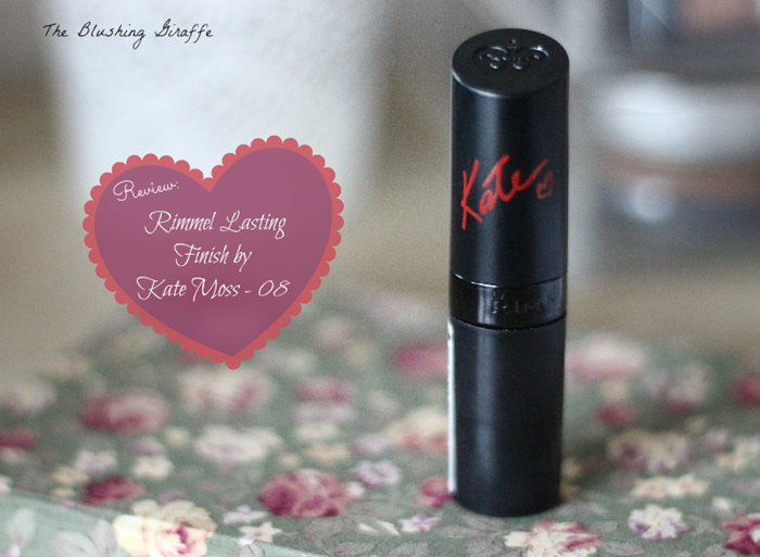 Rimmel Lasting Finish lipstick by Kate Moss - 08 review and swatch
