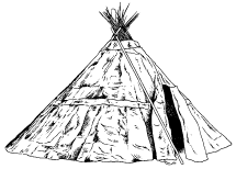 tepee a non-structural skin 