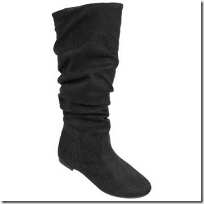 slouchy microsuede boot
