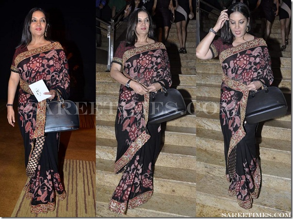 Shabana_Azmi_Black_Designer_Saree