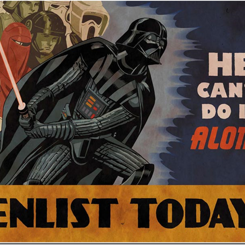 Pôsteres de recrutamento da saga Star Wars