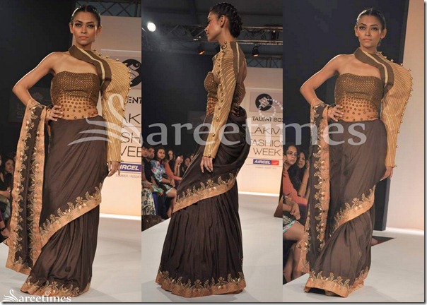 Siyaah_Brown_Saree