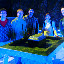 Happy smiling faces surrounded by solid salt. If only somebody had brought some tequila and lemon!