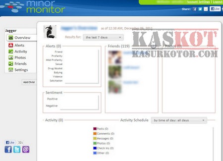 Memantau Kegiatan Facebook Anak-Anak - MinorMonitor