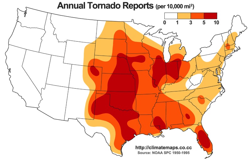 Average Annual Tornado Reports